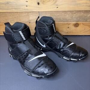 Nike Football Cleats Boys 6 Youth Black Gridiron Performance Elite High Support